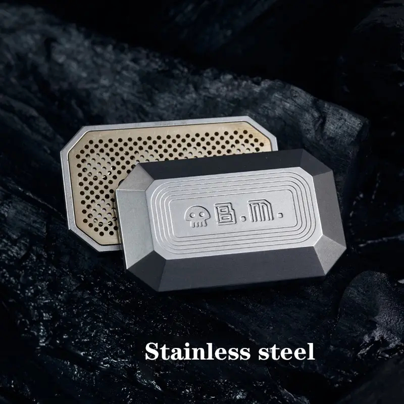 B.M. Black Mirror Death Crystal Fidget Slider EDC Metal Decompression Toy