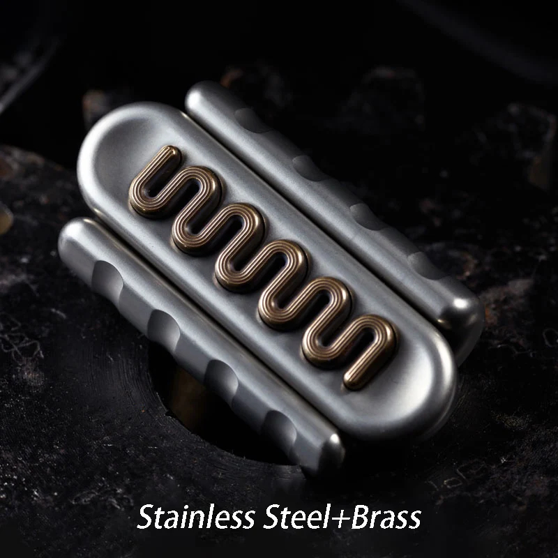 B.M. Black Mirror Skinny Dog Mechanical Structure Push Slider EDC Decompression Toy