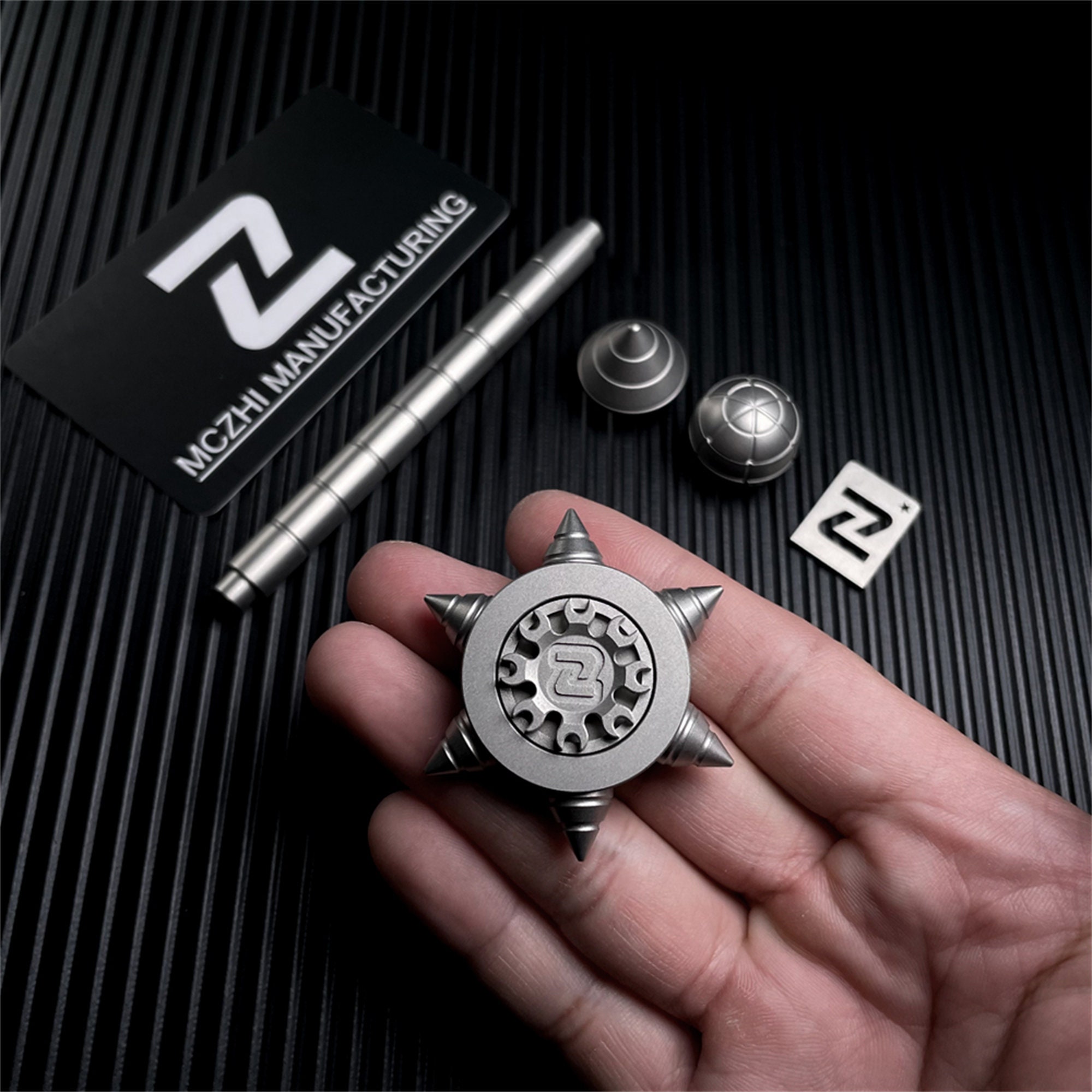 MCZHI Magic Wand Fidget Spinner Multifunctional Self-defense Broken Window Metal EDC Decompression Toy