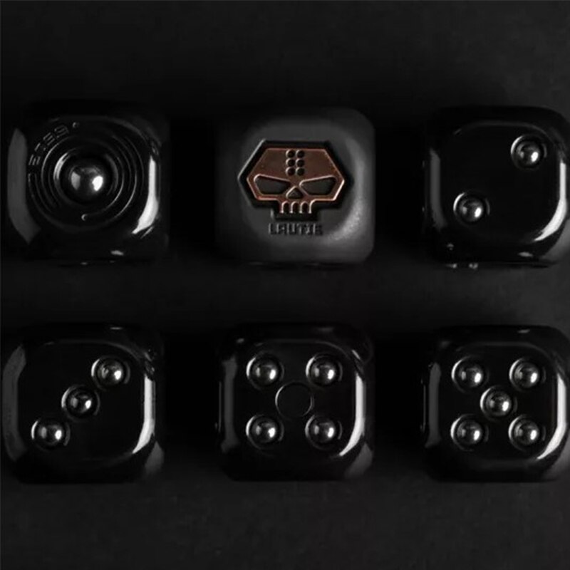 Lautie EDC Warrior Monk Metal Dice Bead Pendant