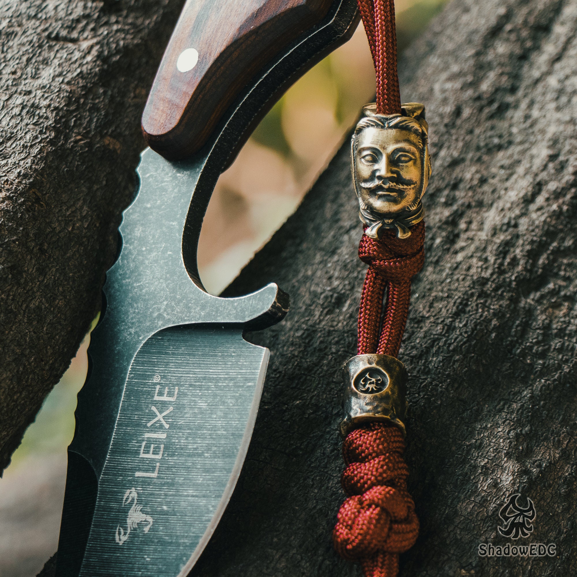 Chinese terracotta army Paracord Bead for Knife, Bracelet, and EDC Gears, Terracotta Army