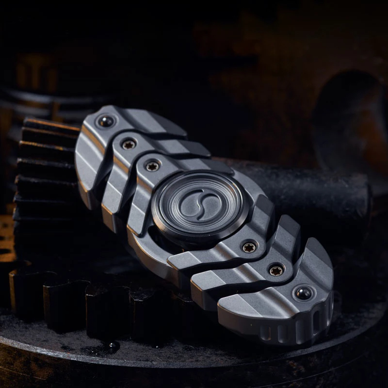 B.M. Black Mirror Fishbone Original Soft Fishbone Structure Fingertip Gyro EDC Decompression Toy