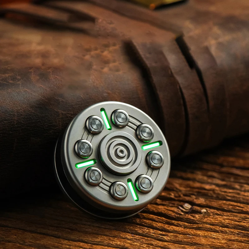 CHIMAGO Titanium Zirconium Alloy Haptic Coin Push Button EDC Decompression Toy