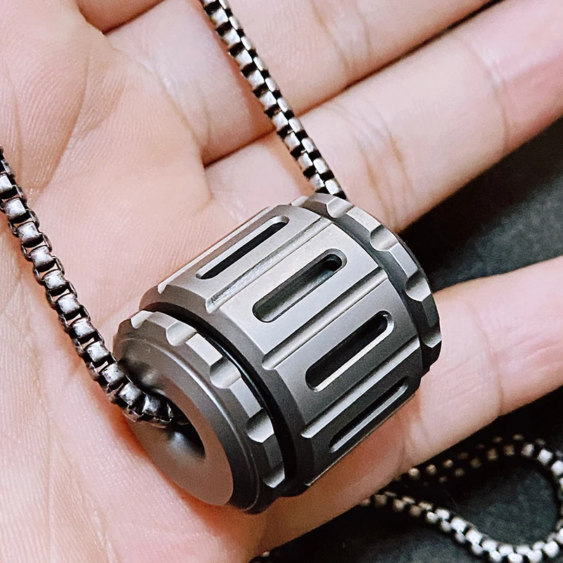 B.M. Black Mirror Warhammer Paracord Bead Pendant Fidget Spinner