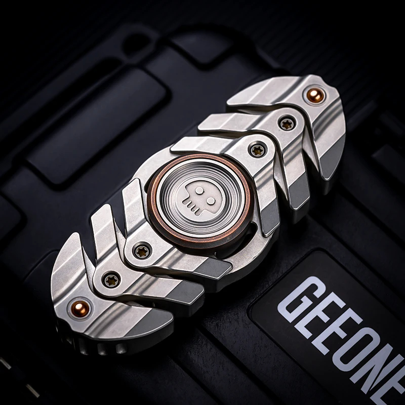 B.M. Black Mirror Fishbone Original Soft Fishbone Structure Fingertip Gyro EDC Decompression Toy