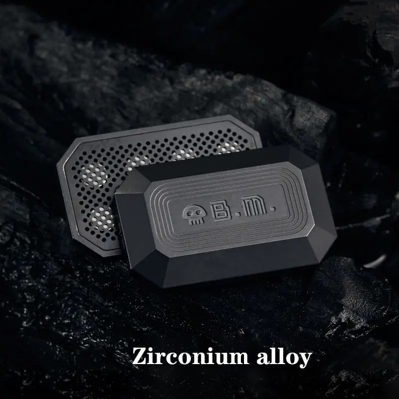 B.M. Black Mirror Death Crystal Fidget Slider EDC Metal Decompression Toy