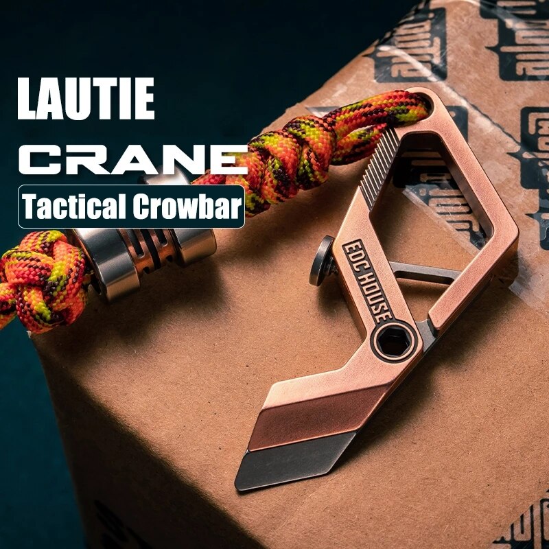Lautie EDC CRANE, Multi-Tool Pry Bar, Bottle Opener