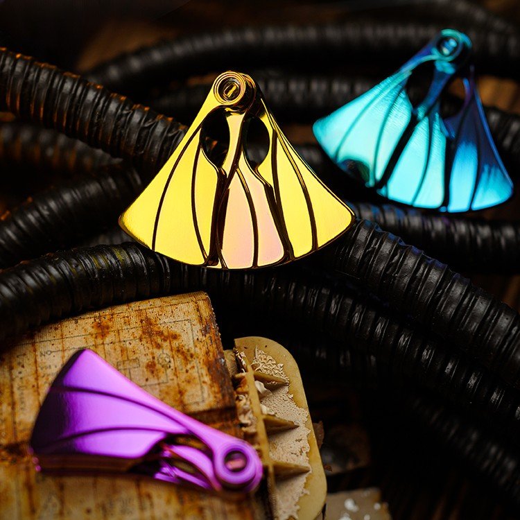 MUYI EDC Peacock Hand Fan Fidget Slider EDC Toy