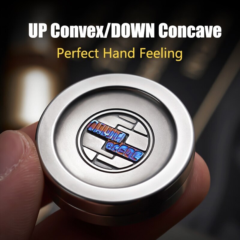 MUYI EDC HEQIBI Haptic Coin Chinese Style Milk Cap Fidget Toy Adult Anti Stress Metal EDC