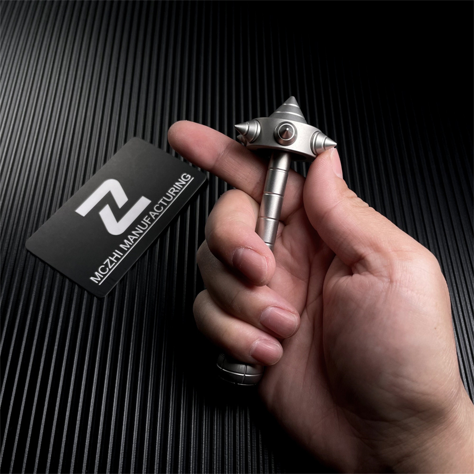 MCZHI Magic Wand Fidget Spinner Multifunctional Self-defense Broken Window Metal EDC Decompression Toy