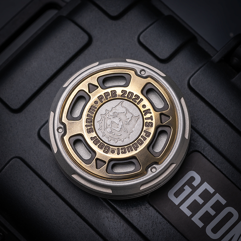 KTS Gear Storm Haptic Coin PPB Decompression Toy Edc Metal Fidget Toy