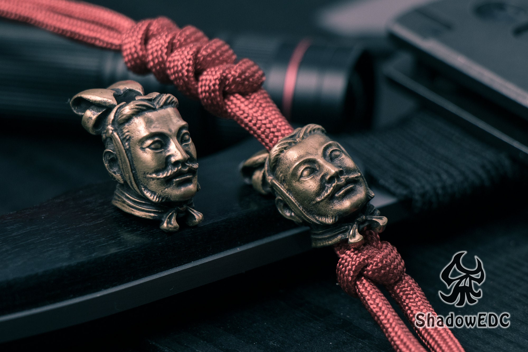 Chinese terracotta army Paracord Bead for Knife, Bracelet, and EDC Gears, Terracotta Army