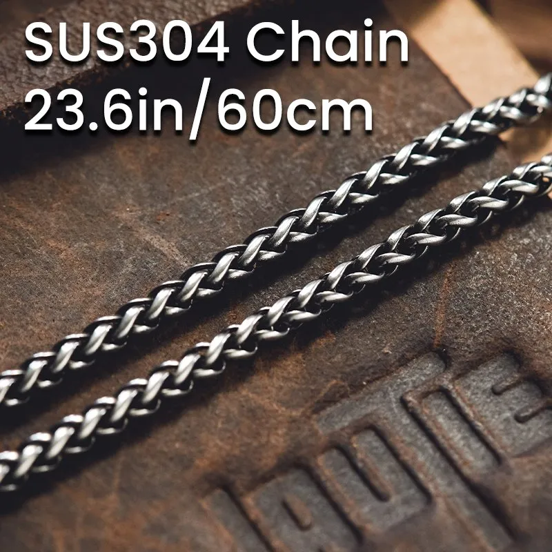 Lautie EDC Warrior Monk Metal Dice Bead Pendant