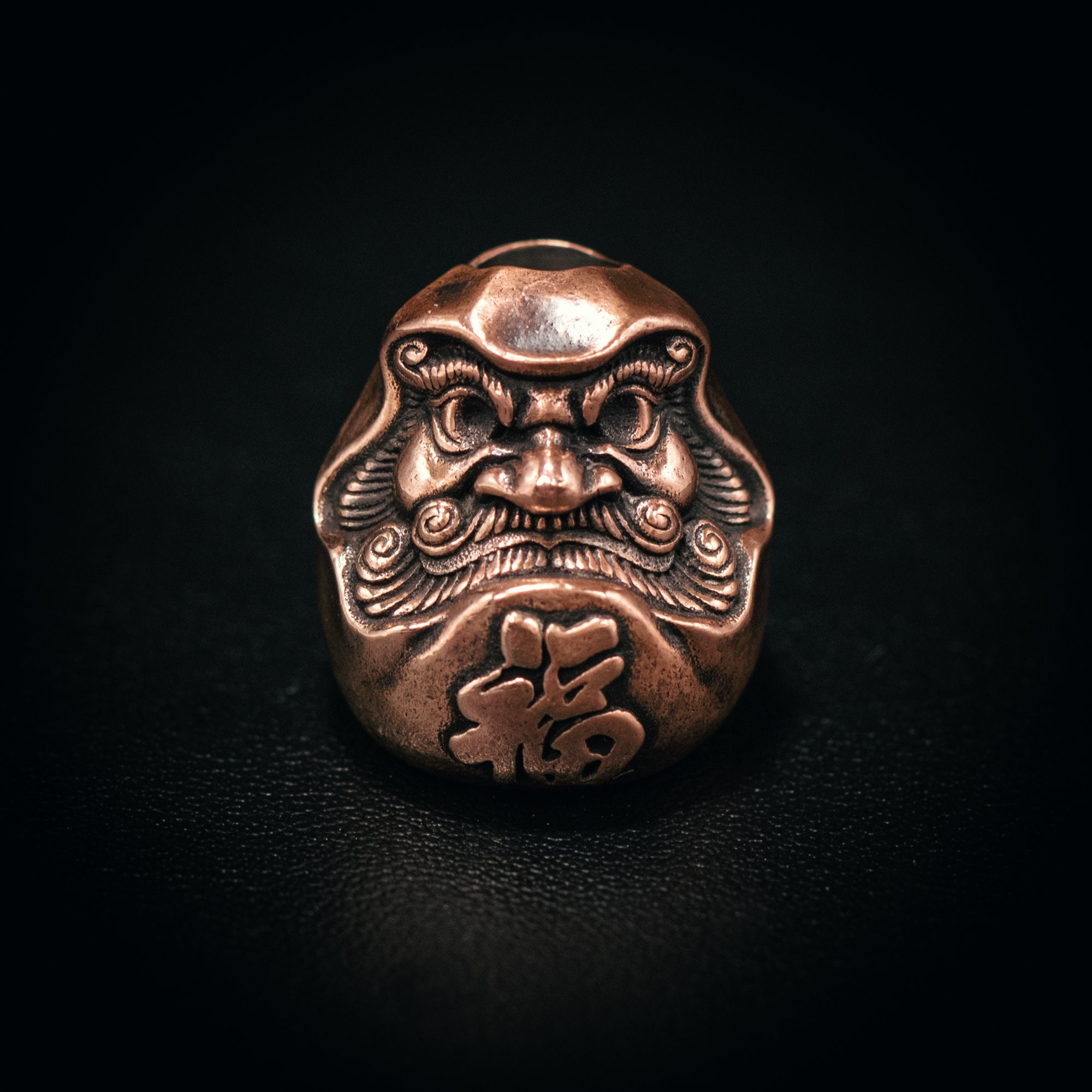 Paracord Bead Daruma for Knife, Bracelet, and EDC Gears