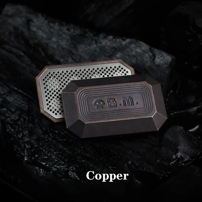 B.M. Black Mirror Death Crystal Fidget Slider EDC Metal Decompression Toy