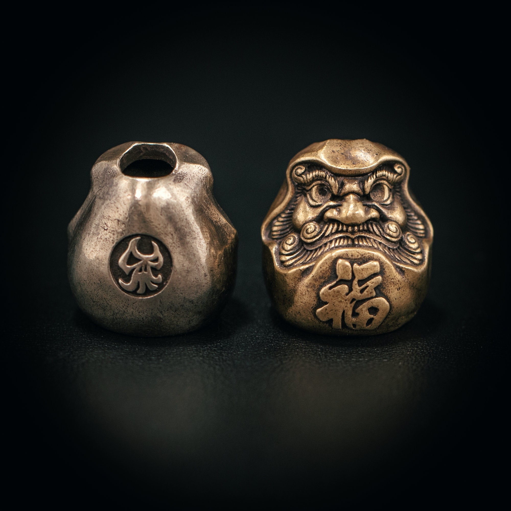 Paracord Bead Daruma for Knife, Bracelet, and EDC Gears