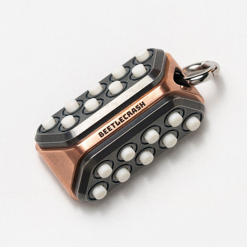 Lautie EDC BeetleCrash & StrawberryCrash, Metal Push Pop Bubble Fidget Toy