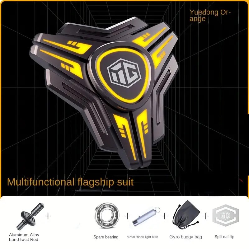 Fidget Spinner Metal Cool Luminous Fingertip Gyro Set EDC Stress Relief Toys Hand Spinner Gift for Adults Children