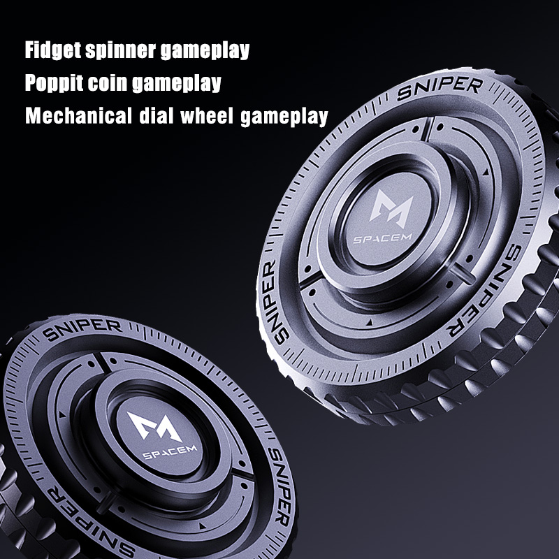 3in1 EDC Metal Pushing Card Hand Spinner Coin Adults Creative Anti-stress Fidget Toys 2024 New Stress Reliever Fidget Spinner