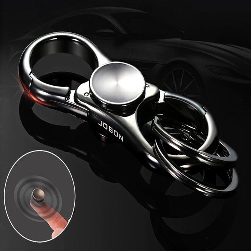 Multifunctional Metal EDC Car Key Chain Pendant Key Ring Fingertip Fidget Spinner Hand Spinner Antistress Toy For Children Gift
