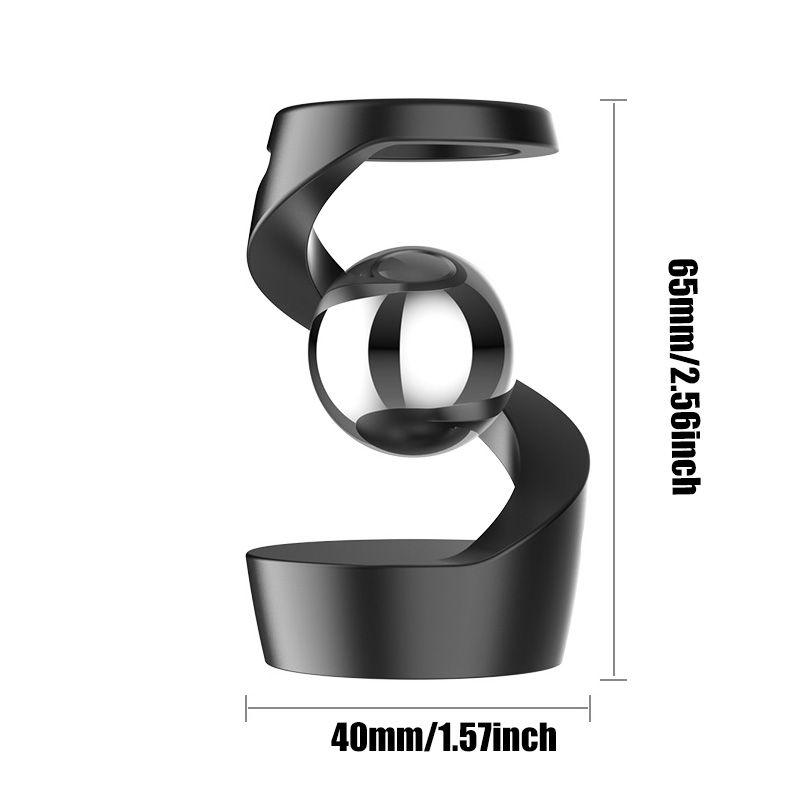 Desktop Rotating Gyroscope Finger Fidget Spinner Toy All Aluminum Alloy Spinning Gyro Silver Metallic Accents For Adults Gift