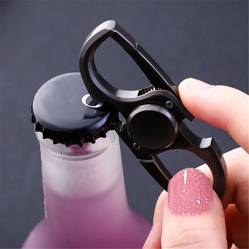 Finger Spinner Fidget Hand Spinner Anti-Anxiety Toy Relieves Stress Finger Spinner Ketchain Bottle Opener