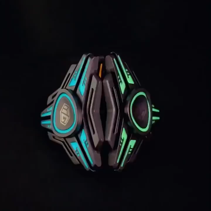 Fidget Spinner Metal Cool Luminous Fingertip Gyro Set EDC Stress Relief Toys Hand Spinner Gift for Adults Children