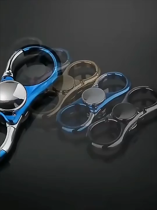 Multifunctional Metal EDC Car Key Chain Pendant Key Ring Fingertip Fidget Spinner Hand Spinner Antistress Toy For Children Gift