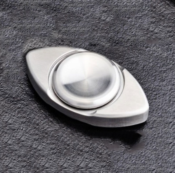 Fun Stainless Steel Triangle Fidget Spinner Metal Hand Spinner Adult EDC Decompression Toy ADHD Stress Relief Fingertip Toy Gift