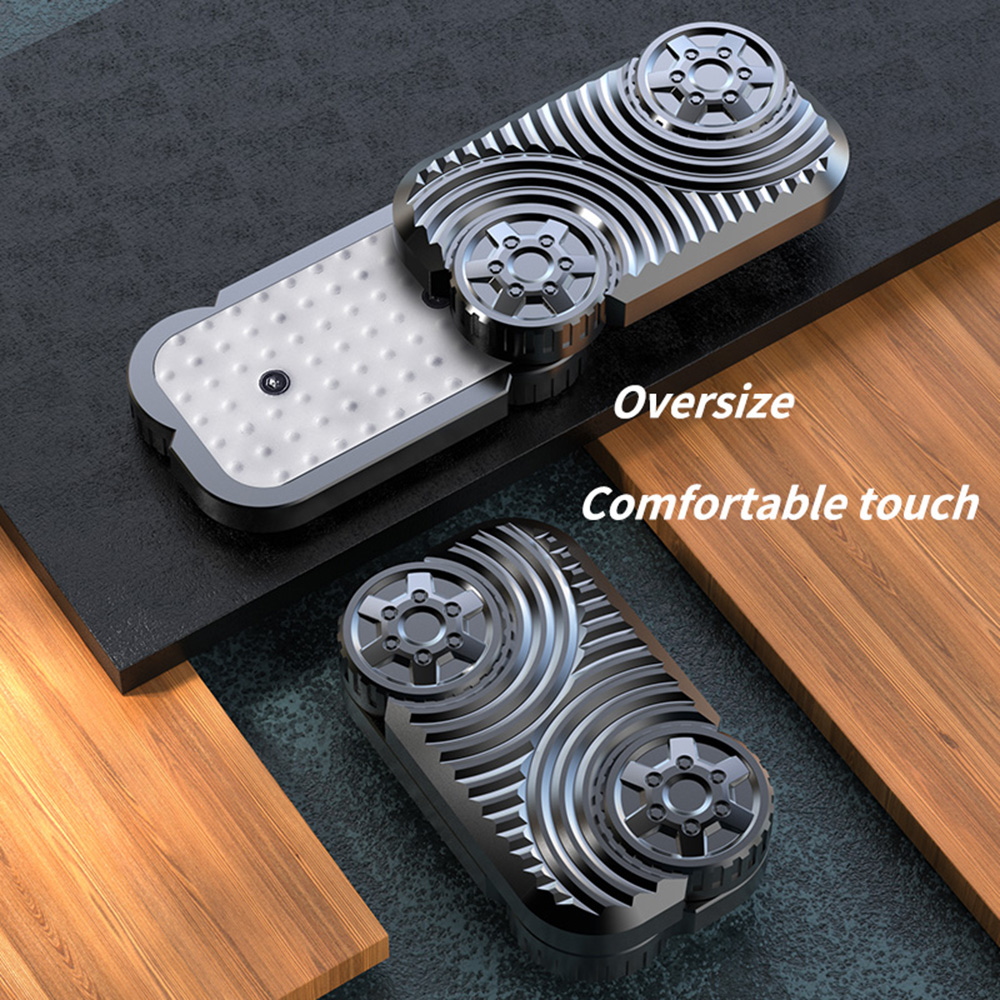 Wheel EDC Push Slider Metal Finger Gyro Desk Fidget Toys  ADHD Anxiety Relief Decompression Games for Adults Stress Relief Gifts