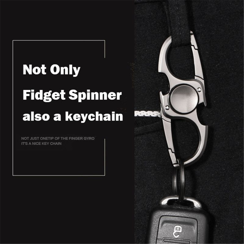 Finger Spinner Fidget Hand Spinner Anti-Anxiety Toy Relieves Stress Finger Spinner Ketchain Bottle Opener