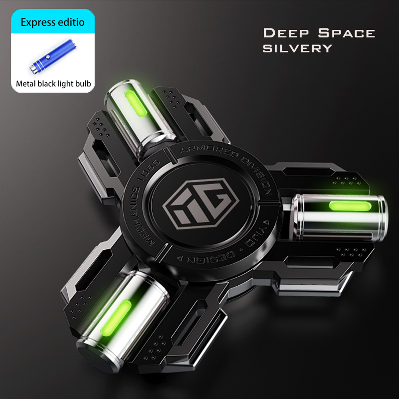 Permanent Glow Fidget Spinner Hand Spinner Alloy Material Long Rotation High Speed EDC Child Adult ADHD Stress Relief Toy Gifts