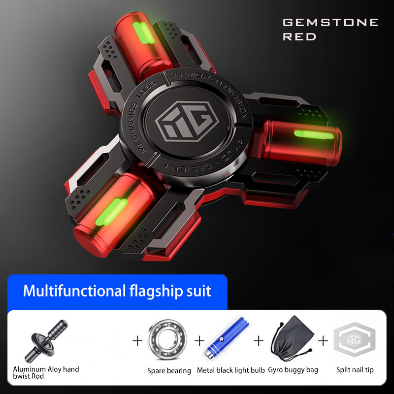 Permanent Glow Fidget Spinner Hand Spinner Alloy Material Long Rotation High Speed EDC Child Adult ADHD Stress Relief Toy Gifts