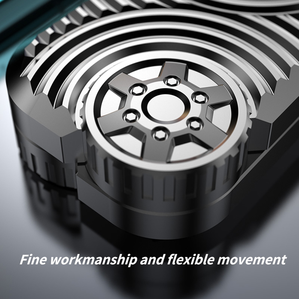 Wheel EDC Push Slider Metal Finger Gyro Desk Fidget Toys  ADHD Anxiety Relief Decompression Games for Adults Stress Relief Gifts