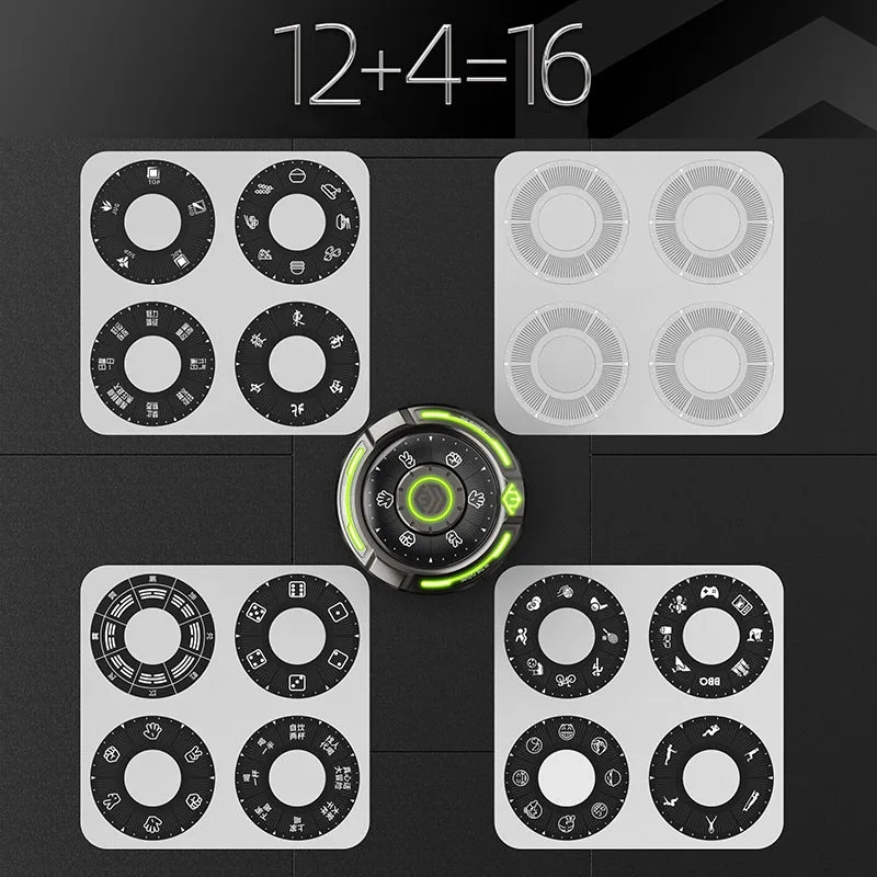 Decision Maker Luminous Fidget Spinner EDC Metal Adult Fidget Toys Autism ADHD Hand Spinner Decidophobia Anxiety Stress Relief