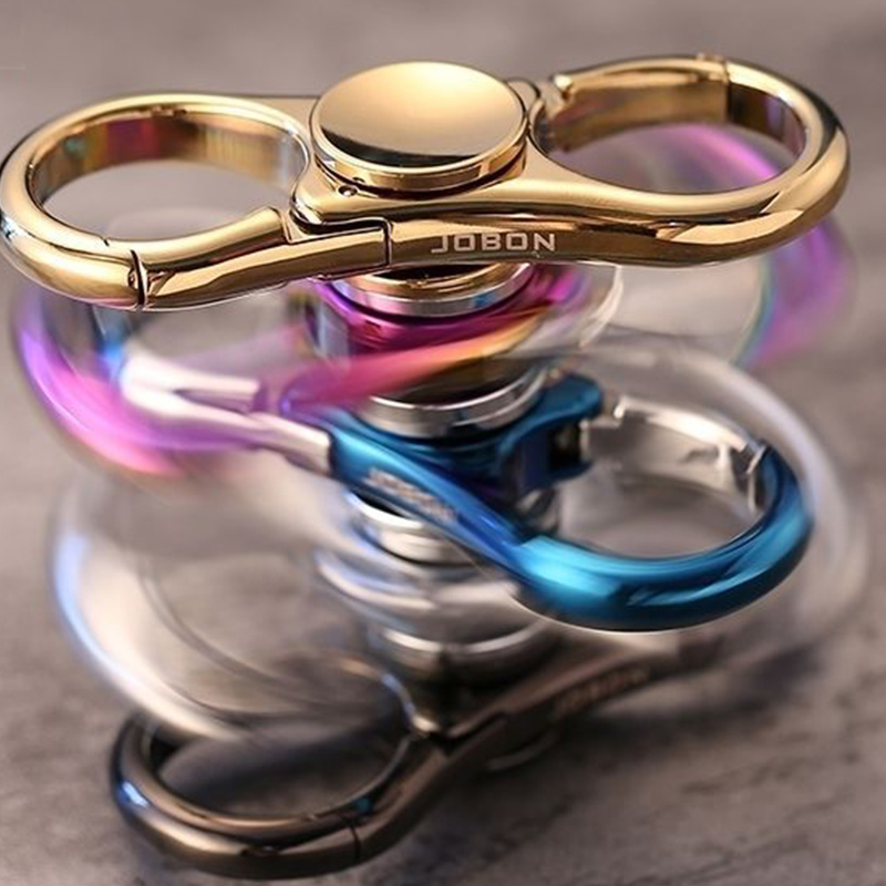 Multifunctional Metal EDC Car Key Chain Pendant Key Ring Fingertip Fidget Spinner Hand Spinner Antistress Toy For Children Gift