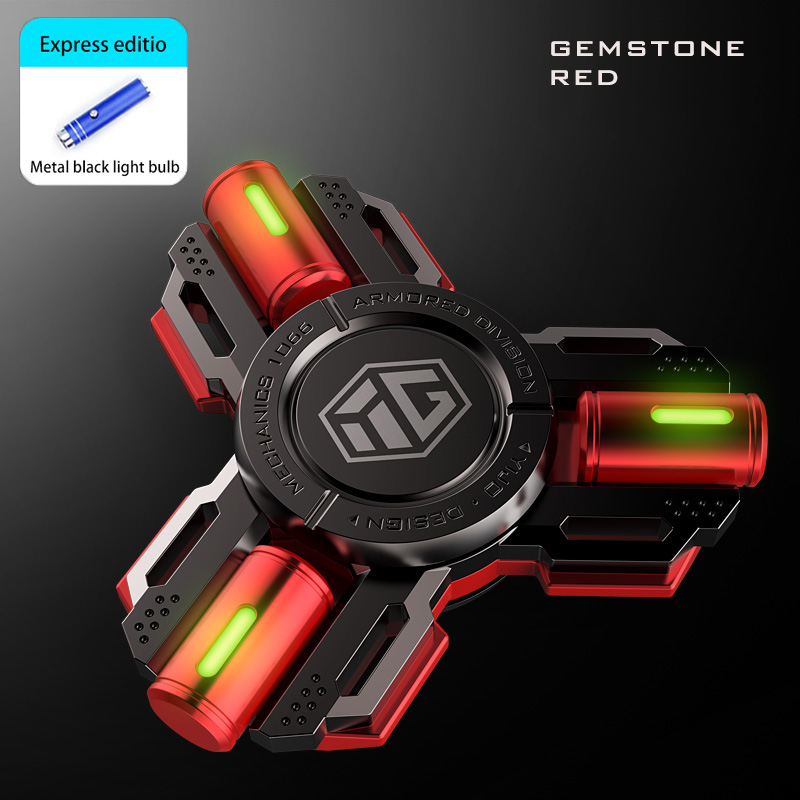 Permanent Glow Fidget Spinner Hand Spinner Alloy Material Long Rotation High Speed EDC Child Adult ADHD Stress Relief Toy Gifts