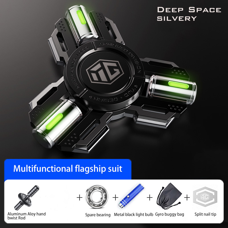 Permanent Glow Fidget Spinner Hand Spinner Alloy Material Long Rotation High Speed EDC Child Adult ADHD Stress Relief Toy Gifts