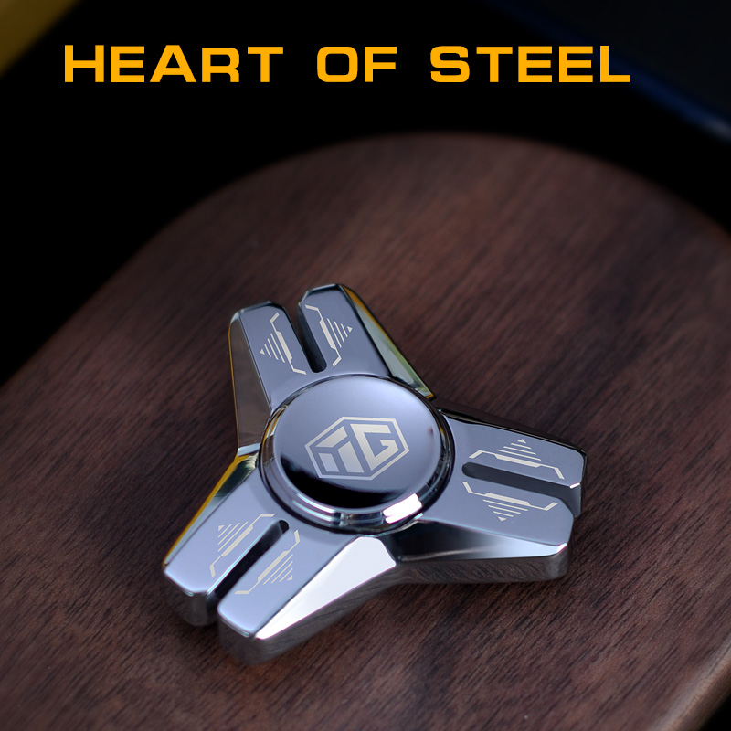 Stainless Steel Metal Hand Spinner Anti-anxiety EDC Fidget Toy for Adult Children Creative Metal Triangle Stress Relief Gifts