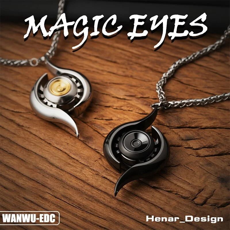 WANWU EDC Magic Eye Fidget Spinner EDC Necklace