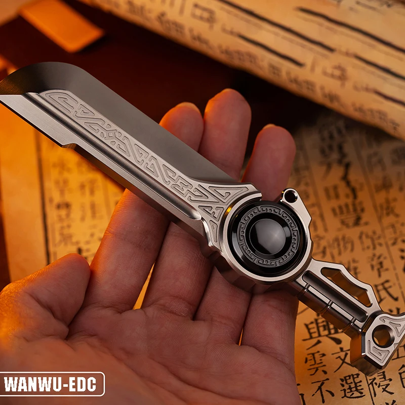 WANWU EDC Kunwu Chinese Style Fidget Spinner CNC Production Stress Relief Toy Gyro