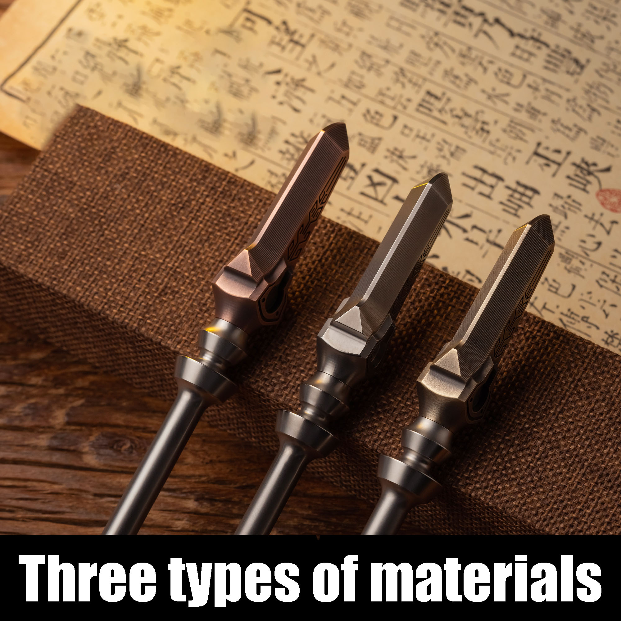 WANWU EDC Chinese Style YU DAO Ceramic Bead Window Breaker Desktop Ornaments Collection Decompression Toys