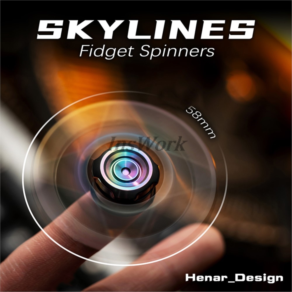 WANWU EDC Skylines Fidget Spinners Stress Releiver EDC Gadgets Spinner Metal Hand Spinner
