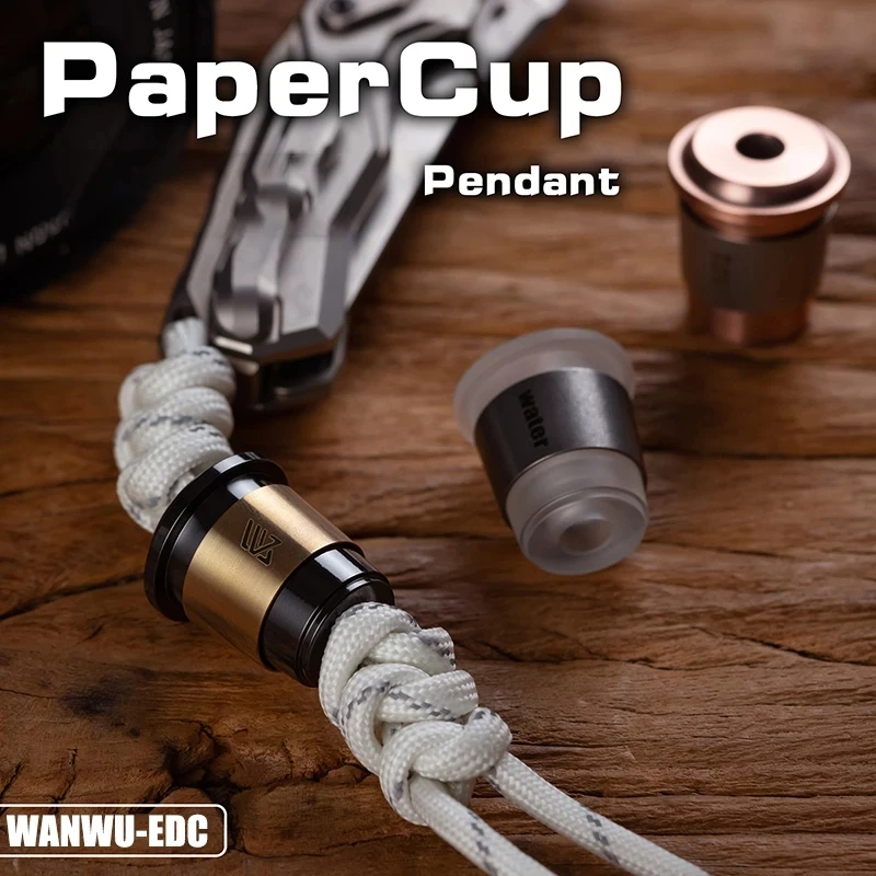 WANWU EDC Paper Cup Bead Fidget Spinner Pendant