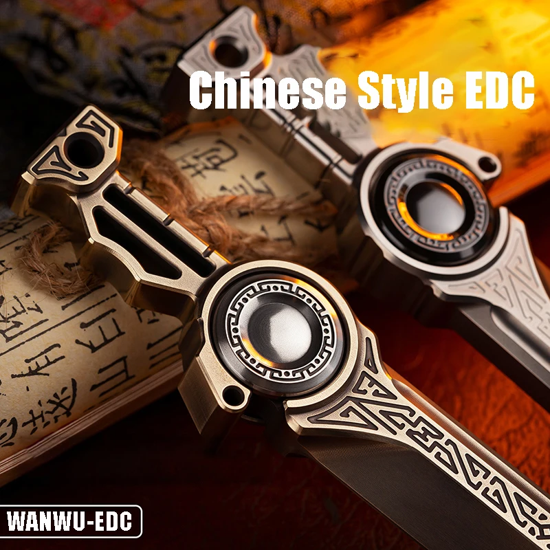 WANWU EDC Kunwu Chinese Style Fidget Spinner CNC Production Stress Relief Toy Gyro
