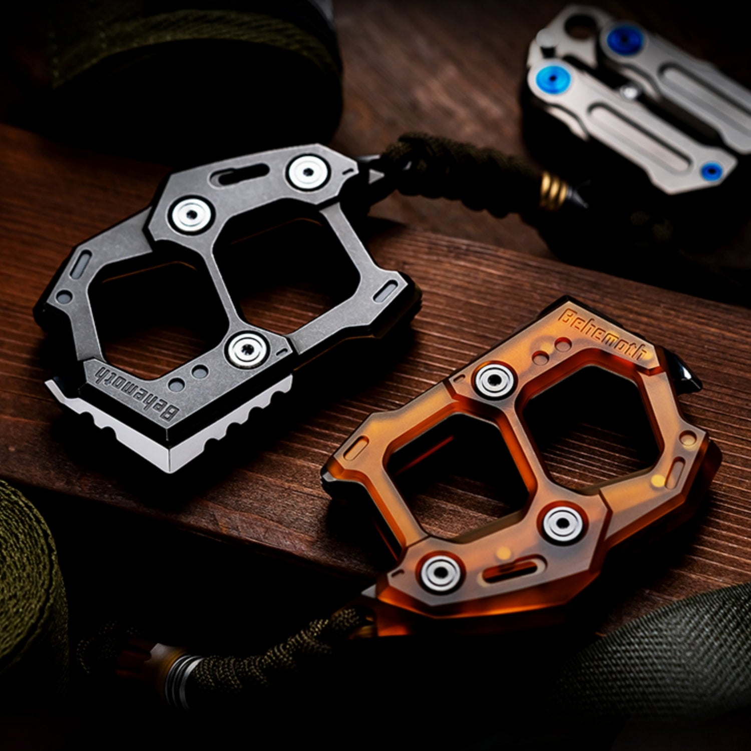 WANWU EDC Behemoth Knuckles with pendant