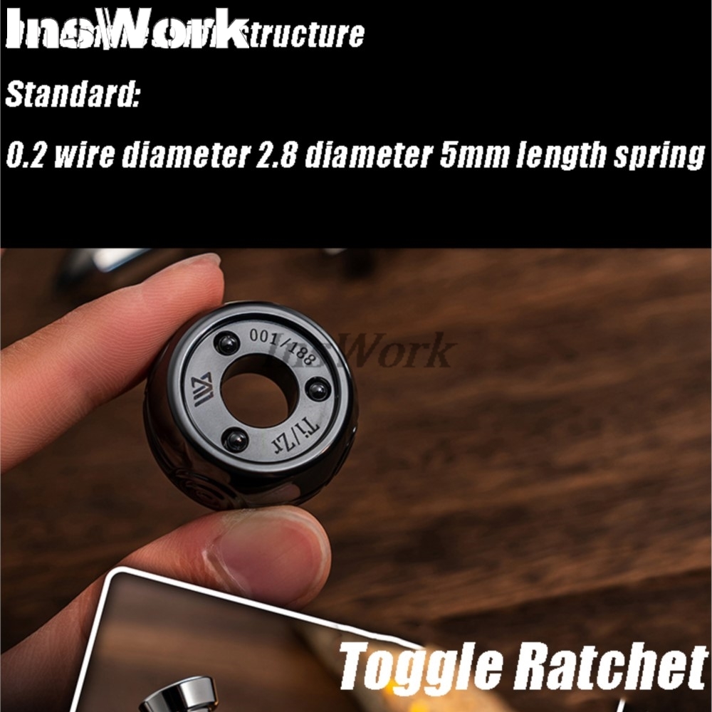 WANWU EDC Chinese Whip Ratchet Toys Fidget Spinner Anxiety Toys Metal Fidget Slider