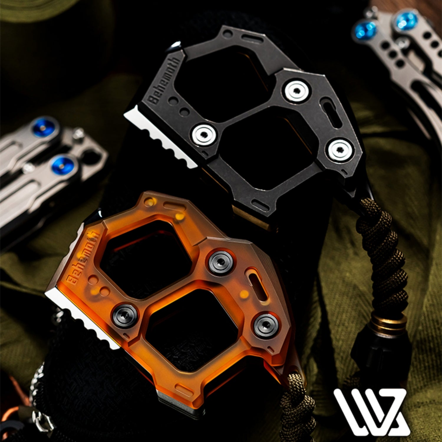 WANWU EDC Behemoth Knuckles with pendant