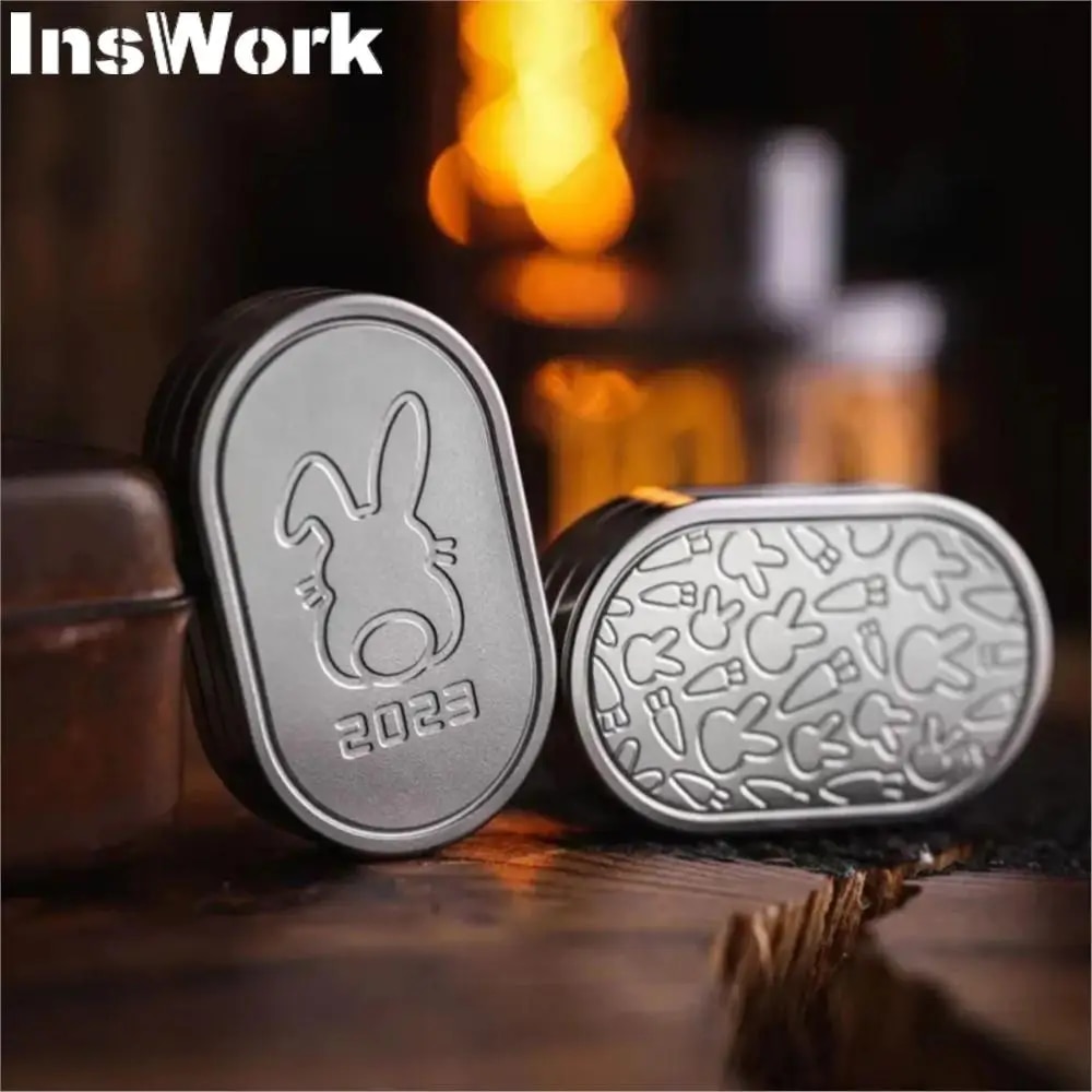 MOT Rhythm Stainless Steel Rabbit Mechanical Push Slider Metal Hand Fidget Slider