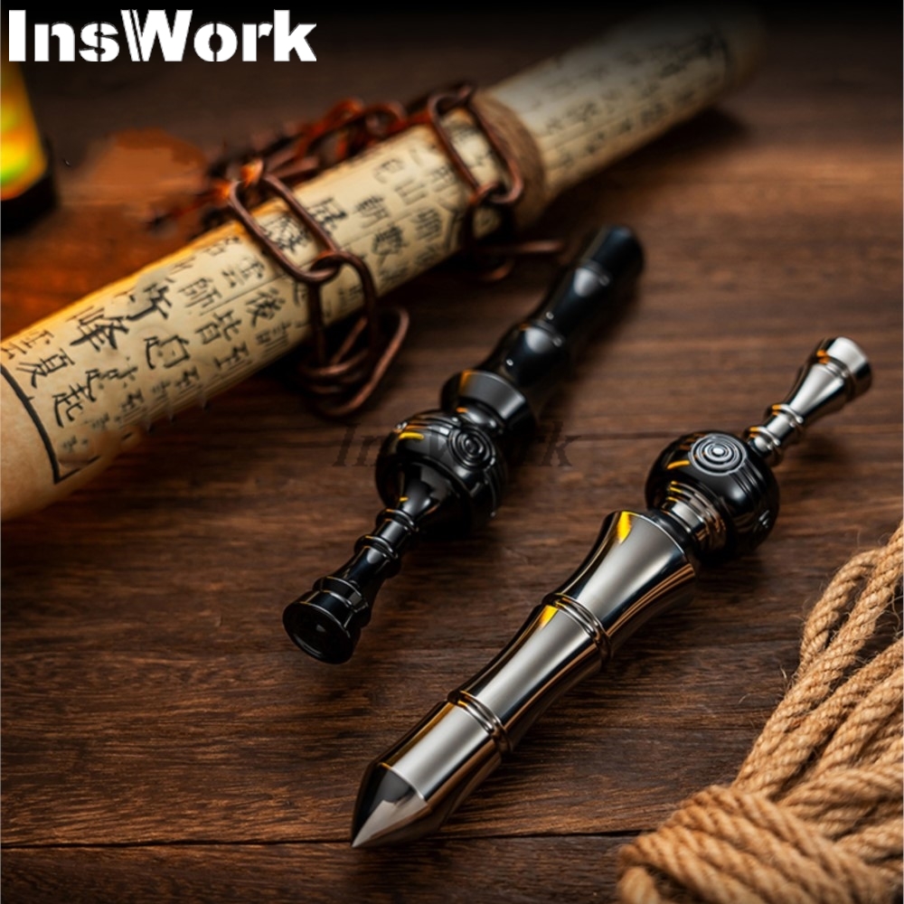 WANWU EDC Chinese Whip Ratchet Toys Fidget Spinner Anxiety Toys Metal Fidget Slider